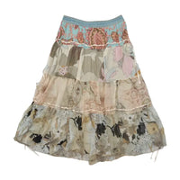 Sandro Ferrone Paris Patchwork Floral Tiered Skirt (repriced)