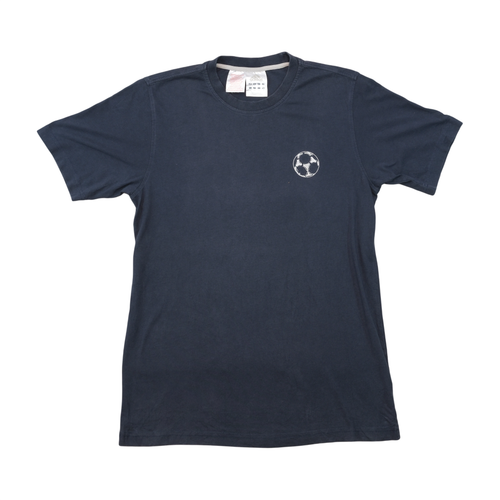 adidas Vintage Navy Cotton Soccer Graphic T-Shirt