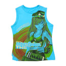Anime Graphic Glitter Print Tank Top