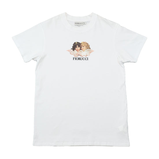 T-shirt Fiorucci de Algodão Orgânico com Gráfico de Anjos