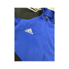 Casaco de fato de treino Adidas azul e preto color block com Três riscas