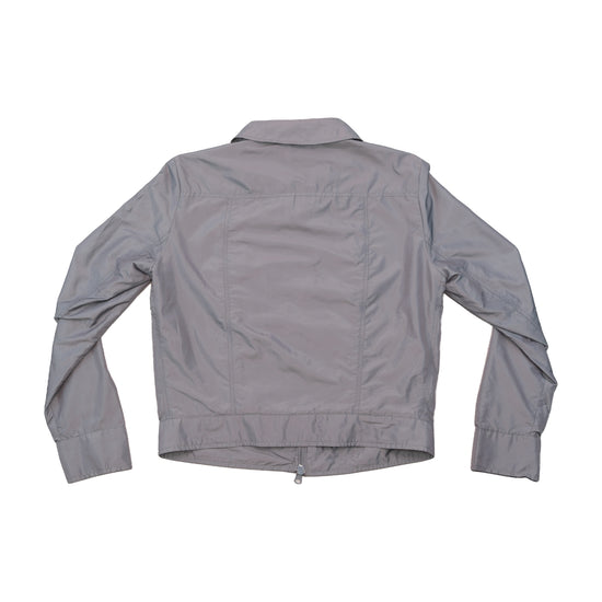 Miss Sixty Gray Zip Front Mesh Lined Jacket
