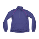 Camisola de Corrida Nike Dri-FIT roxa com Meio Fecho