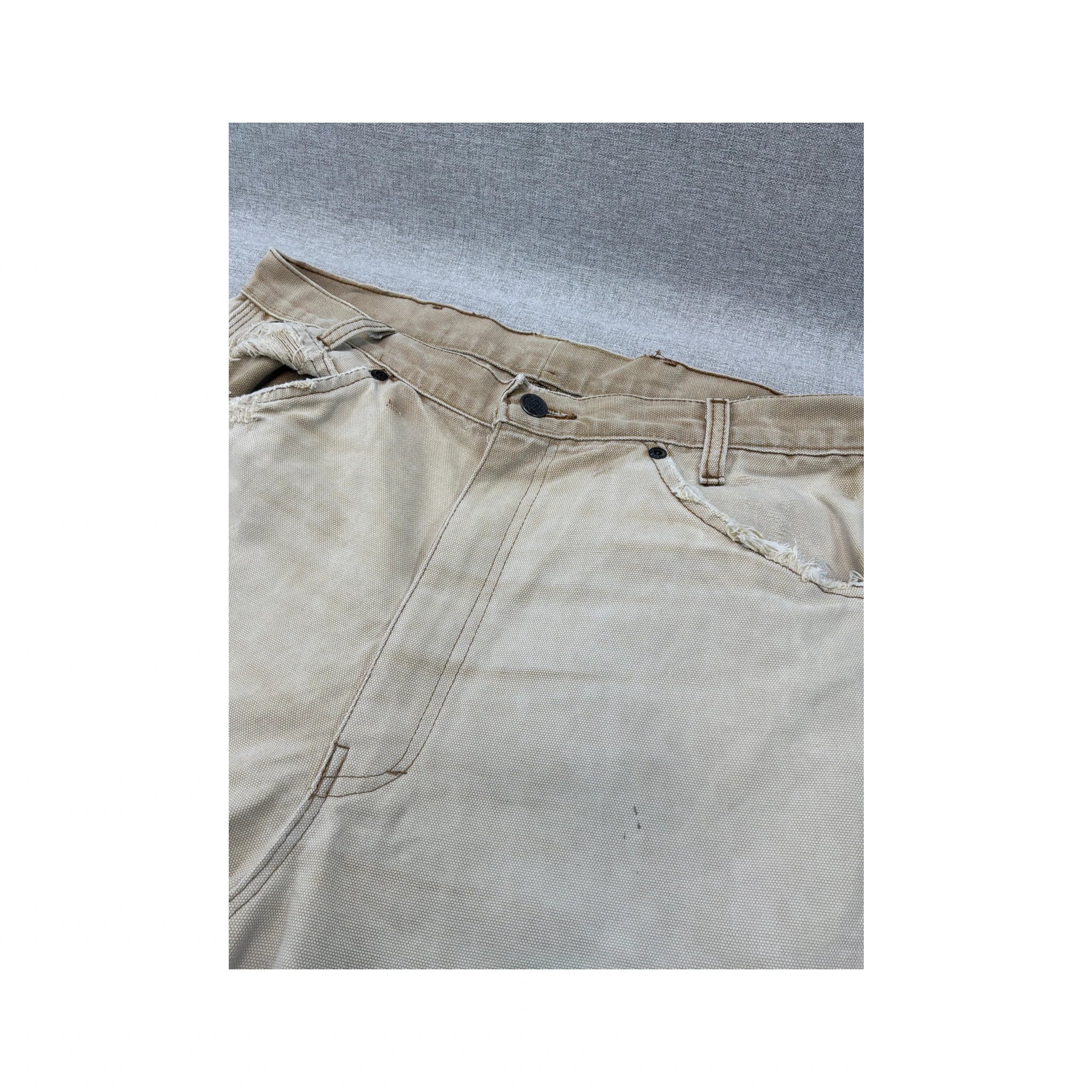 Dickies Vintage Beige Cotton Canvas Carpenter Pants
