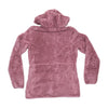 Casaco Polar com capuz Reebok Malva em Sherpa com Fecho Total