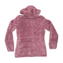 Casaco Polar com capuz Reebok Malva em Sherpa com Fecho Total