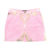 Just Cavalli Pink Tie-Dye Denim Mini Skirt