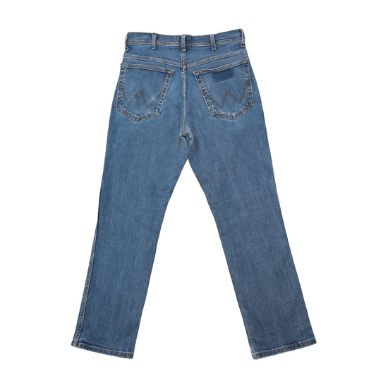 Wrangler Cotton Stretch Mid-Wash Straight Leg Jeans
