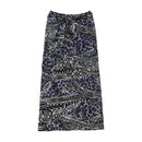 Abstract Tribal Leopard Print Midi Wrap Skirt