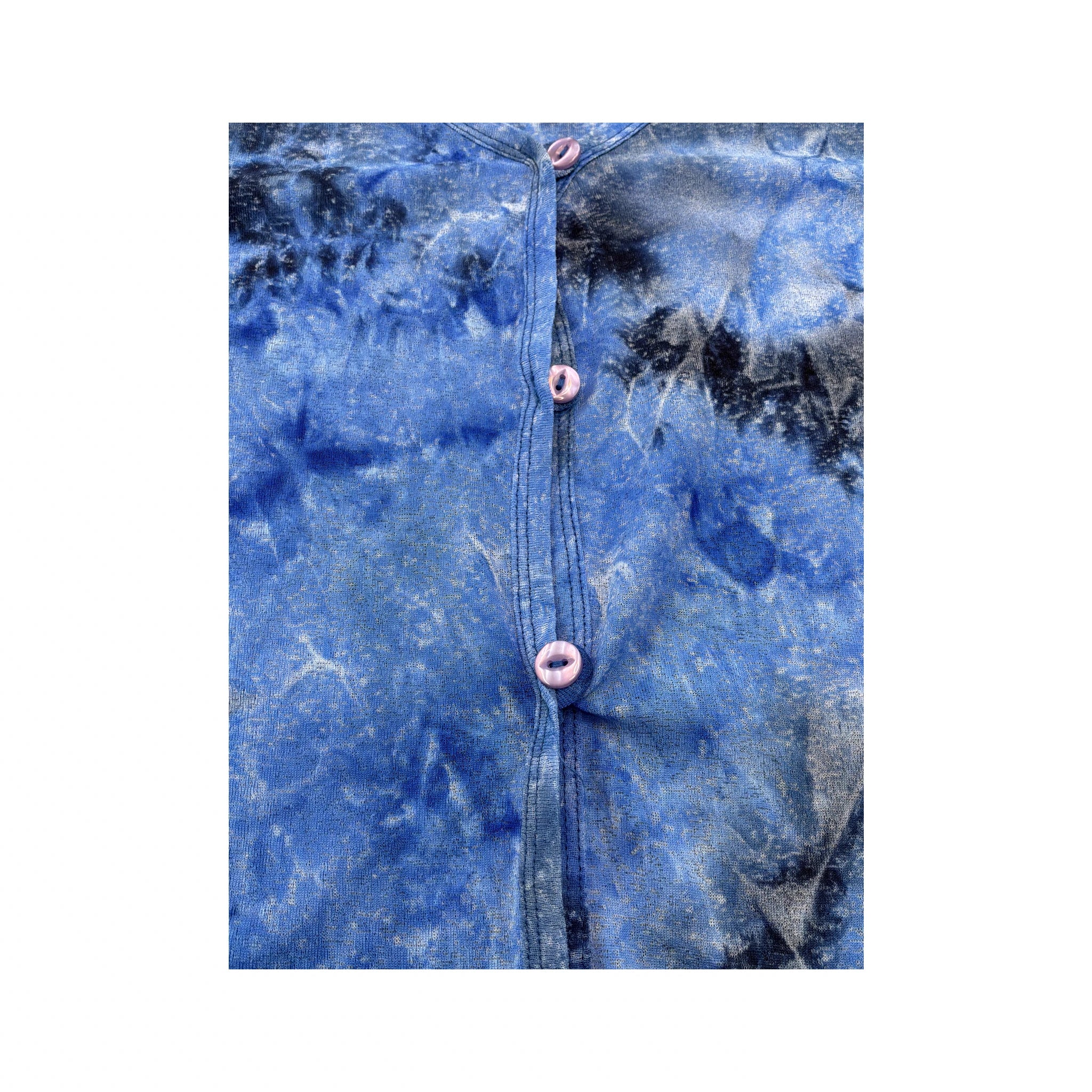 Power Girl Tie Dye Ruched Hem Cardigan (Repriced)