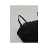 Pimkie Lace-Up Black Ruffle Cami Top