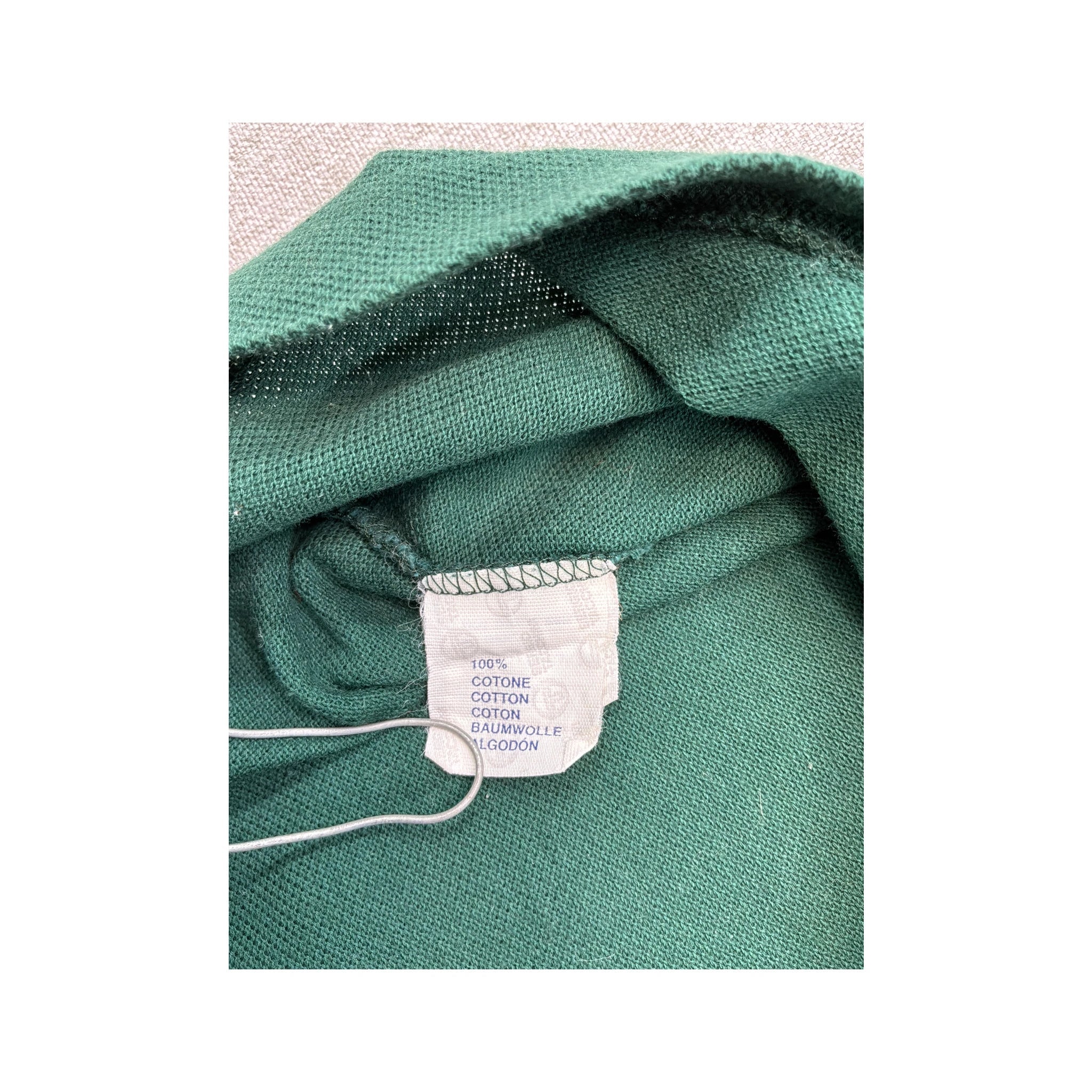 Sergio Tacchini Green Cotton Pique Polo Shirt