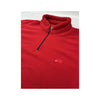 Camisola Polar Think Pink vermelha com Meio Fecho