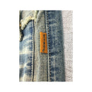 Mitequi Distressed Panel Flare Jeans