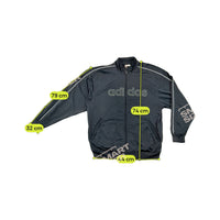 adidas Black Logo Piped Track Jacket (lavagem?)