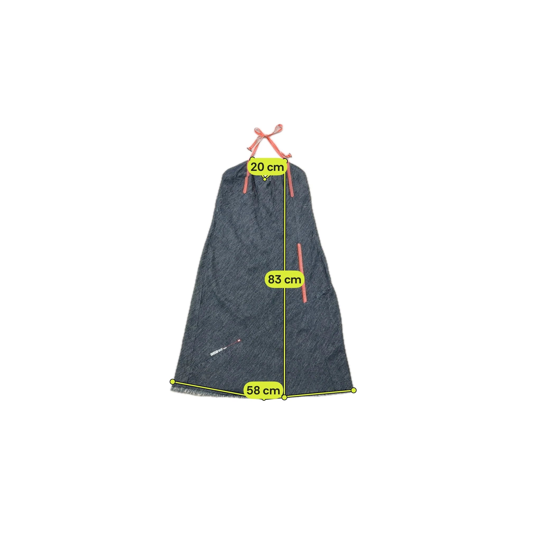 Y2K Dark Wash Denim Halter Dress (repriced)