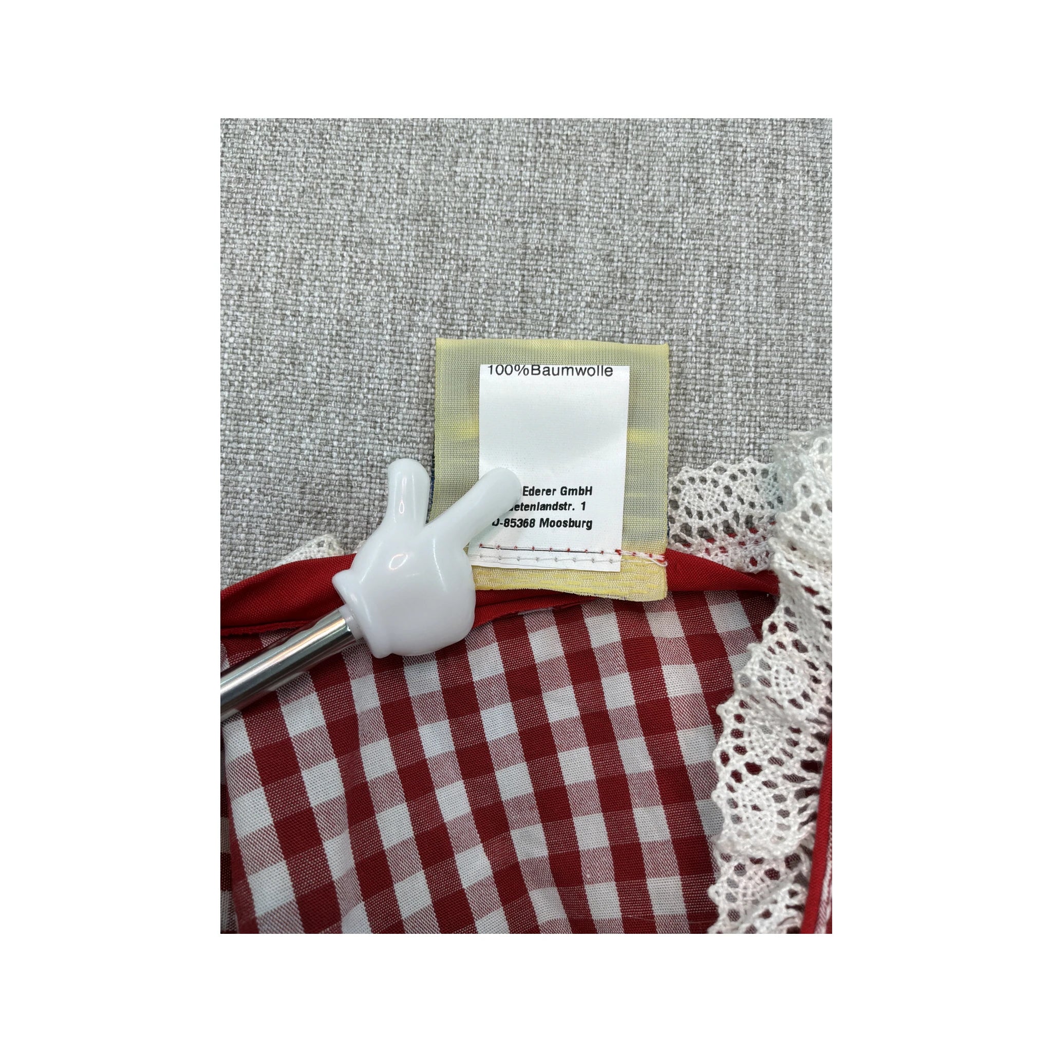 Vintage Red Gingham Puff Sleeve Cotton Blouse
