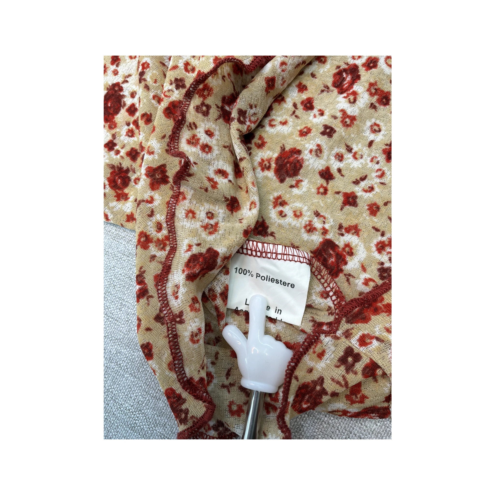 Blusa Pull Shop floral de Manga de Sino