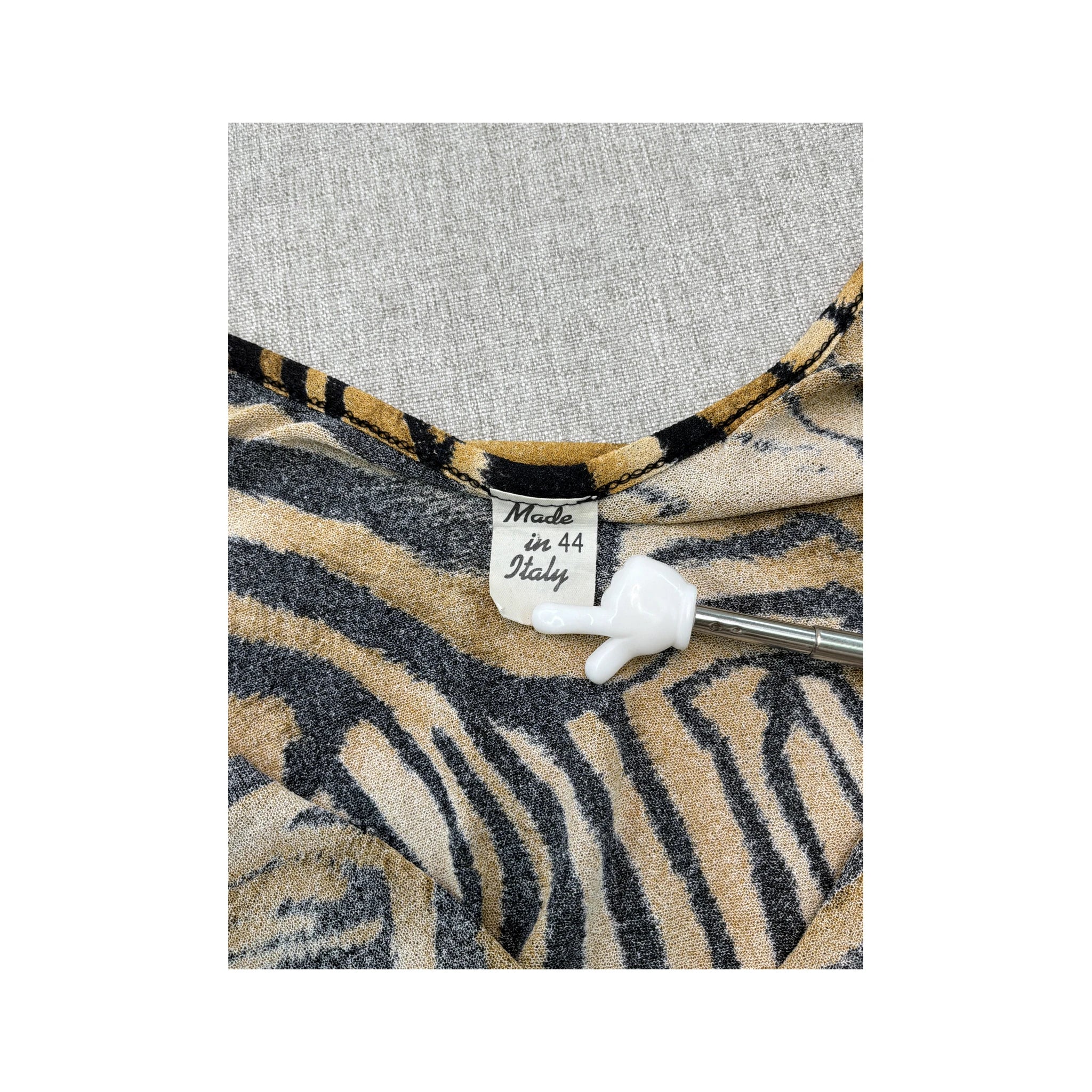 Made in Italy Zebra Print Slip Dress
