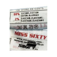 Miss Sixty Pleated Denim Mini Skirt