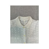 White Eyelet Pattern Button Up Shirt