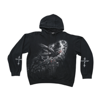 Spiral Direct Gothic Raven Graveyard Graphic Hoodie