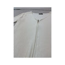 Safran Ribbed V-Neck Zip Front Sweater