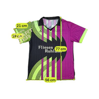 Camisola de Futebol Blacky vintage às riscas Abstratas