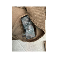 Attitude Brown Cotton Fine Wale Corduroy Button-Up Shirt