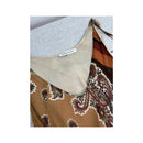Made in Italy Patchwork Paisley Floral Tie Shoulder Handkerchief Hem Midi Dress