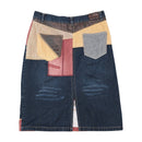 Pepe Jeans London Patchwork Denim Corduroy Skirt