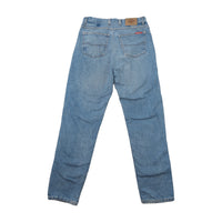 Dickies Light Wash Denim Straight Leg Flannel Lined Jeans