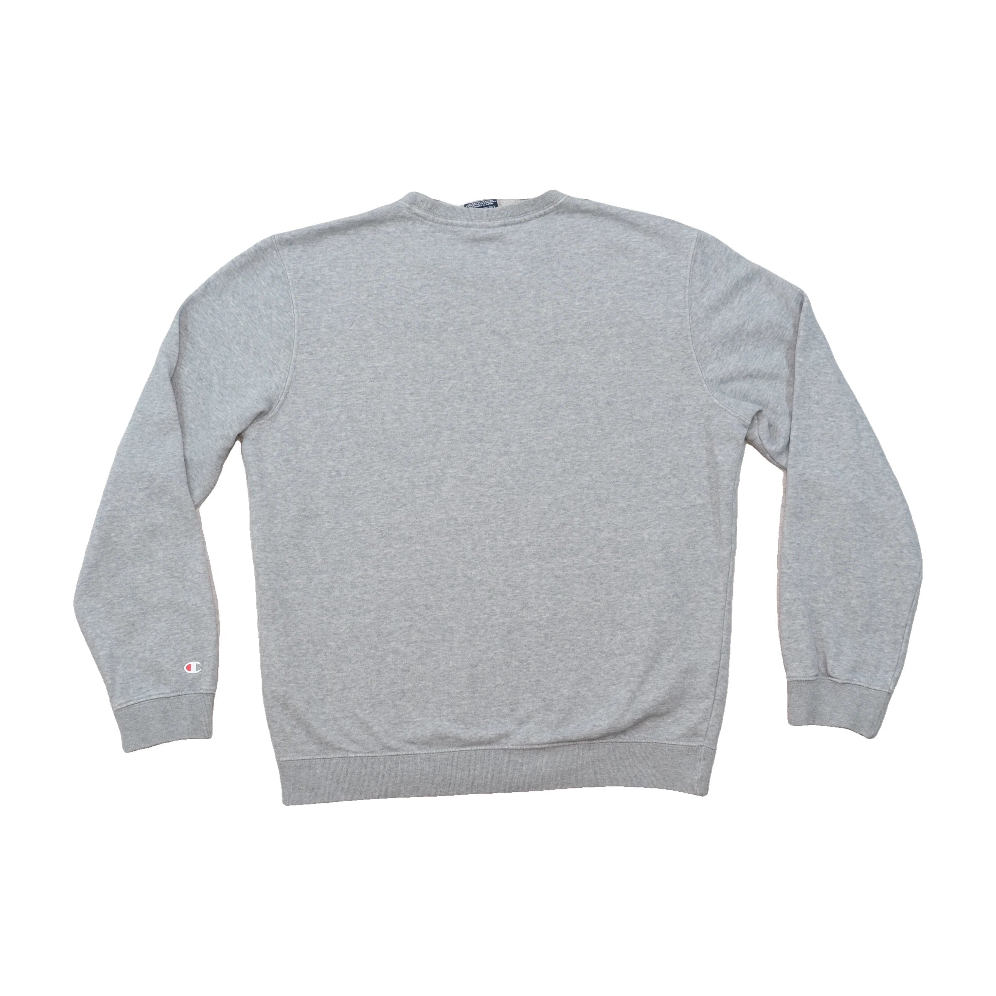 Champion Outline Script Logo Cotton Blend Crewneck Sweater