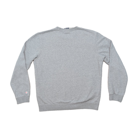 Champion Outline Script Logo Cotton Blend Crewneck Sweater