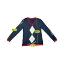 Camisola Tommy Hilfiger com decote em V e Padrão Argyle