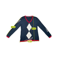 Camisola Tommy Hilfiger com decote em V e Padrão Argyle