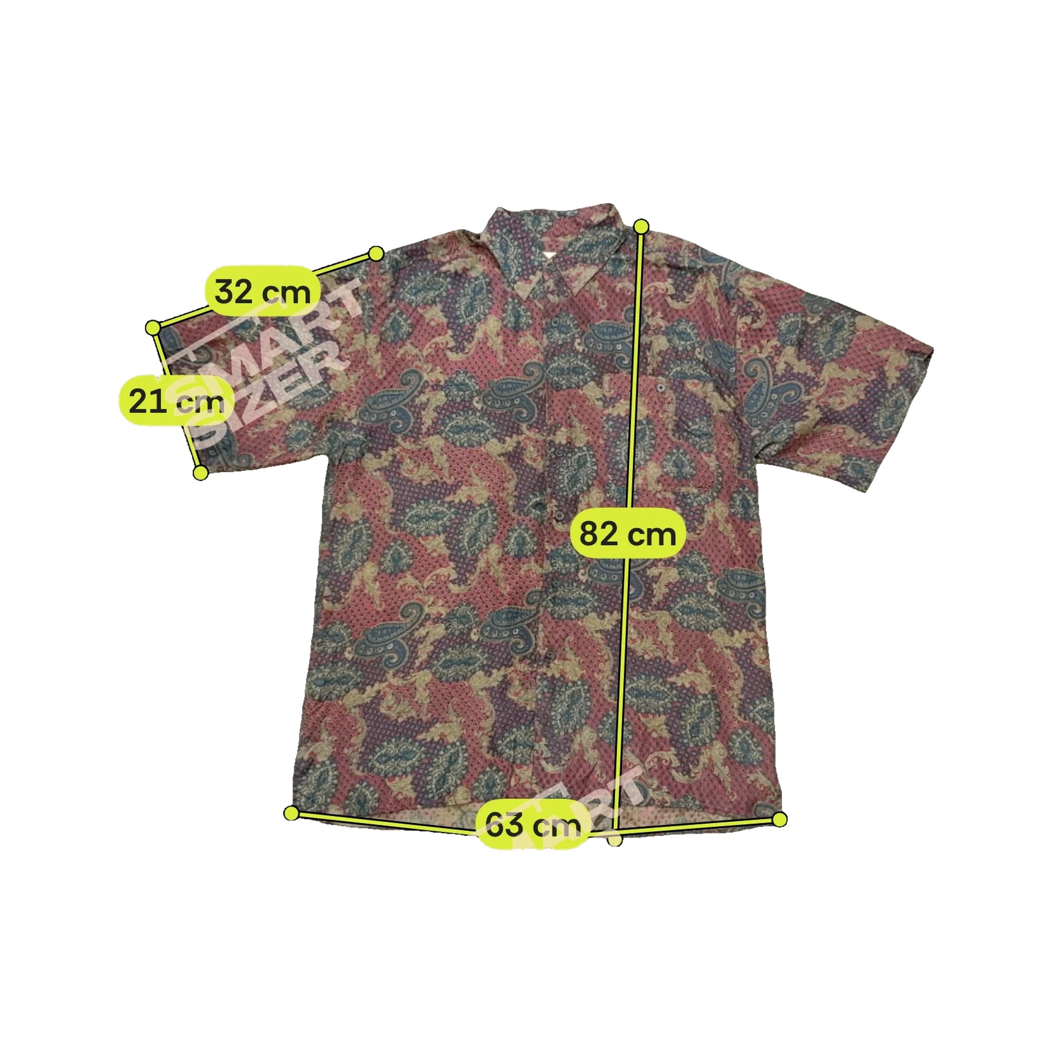 Bogari Paisley Print Short Sleeve Button-Up Shirt