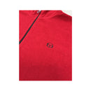 Red Quarter-Zip Microfleece Pullover
