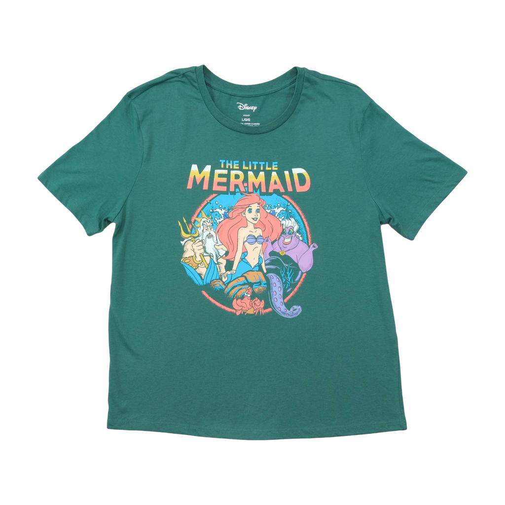 Disney The Little Mermaid Graphic Cotton Blend Shirt