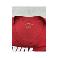 T-shirt Nike em algodão vermelha com logótipo estampado