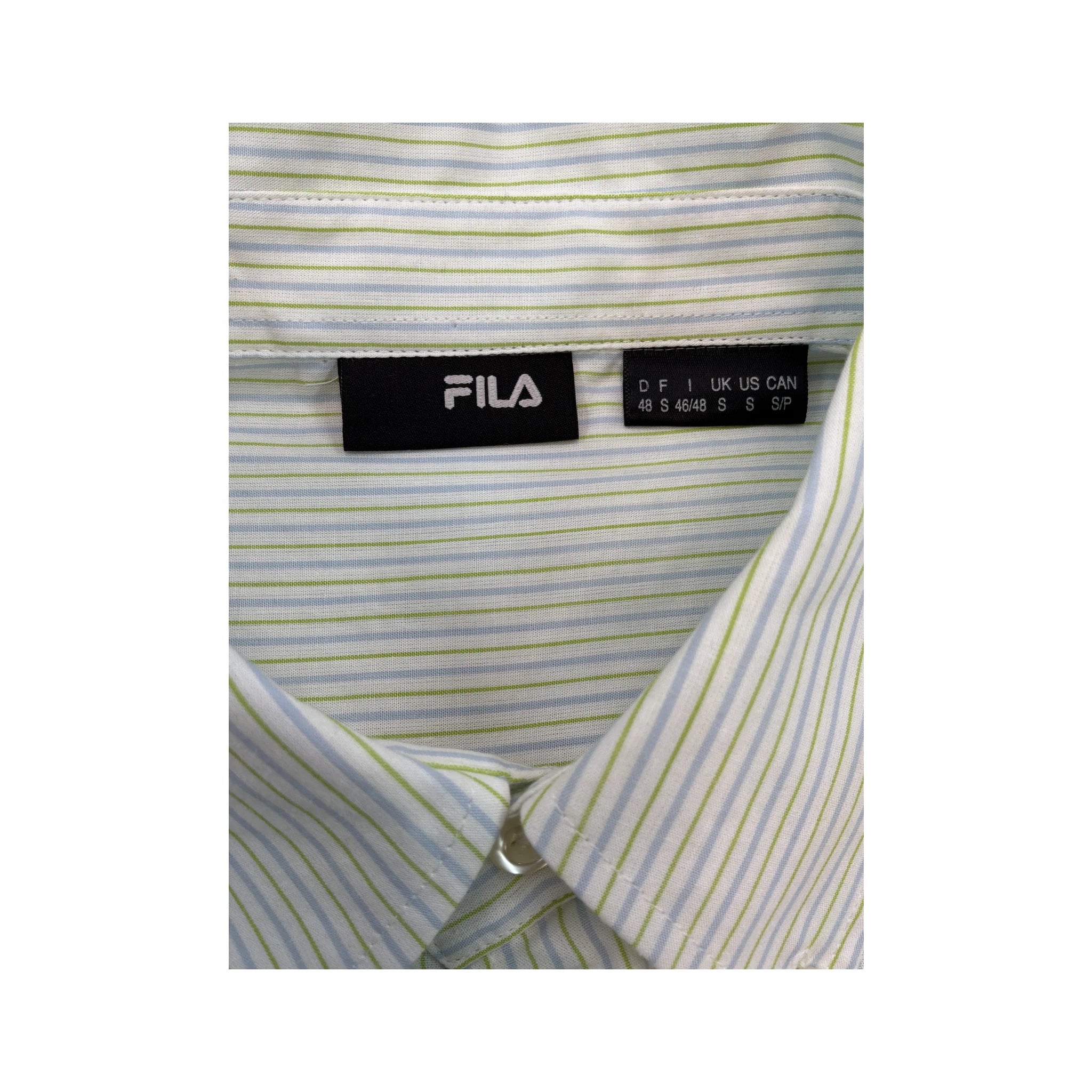 Fila Striped Cotton Button-Down Shirt