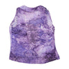 HFN Purple Abstract Tie Front Sleeveless Blouse