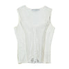 Cristina Effe Lace Up Lace Panel Sleeveless Blouse