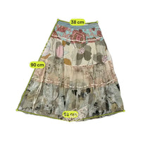 Sandro Ferrone Paris Patchwork Floral Tiered Skirt (repriced)