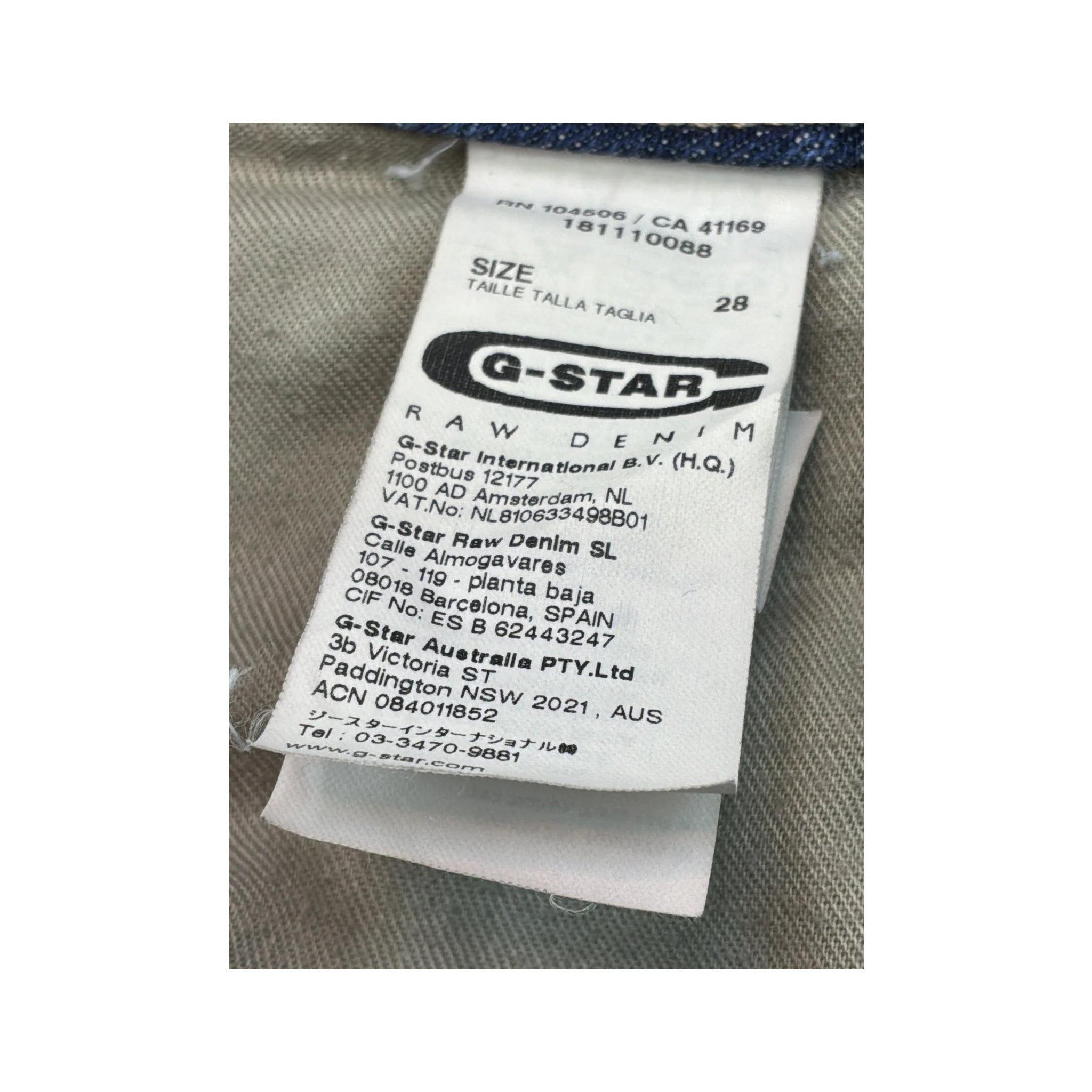 G-Star Raw 3301 Distressed Denim Mini Skirt