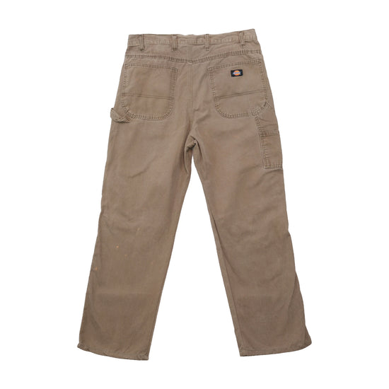 Dickies Distressed Relaxed Fit Brown Workwear Carpenter Pants
