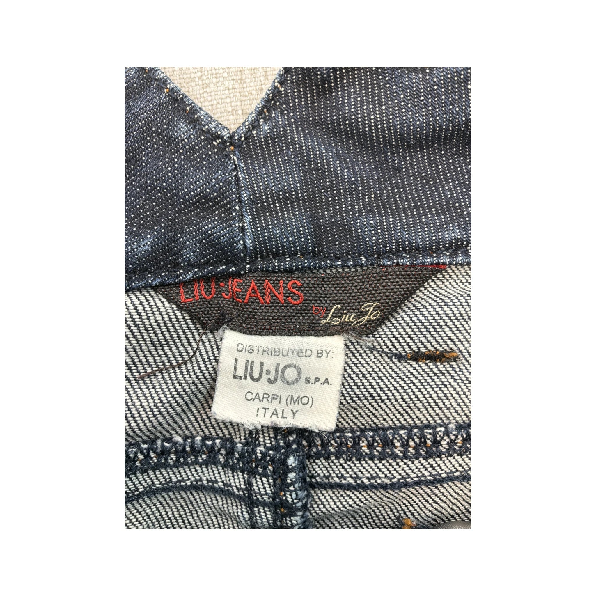 Liu Jo LIU JEANS Stretch Cotton Dark Wash Denim Mini Skirt