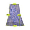 Vintage Purple Rose and Animal Print Asymmetric Midi Skirt