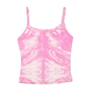 Pink Tie Dye Fitted Tank Top