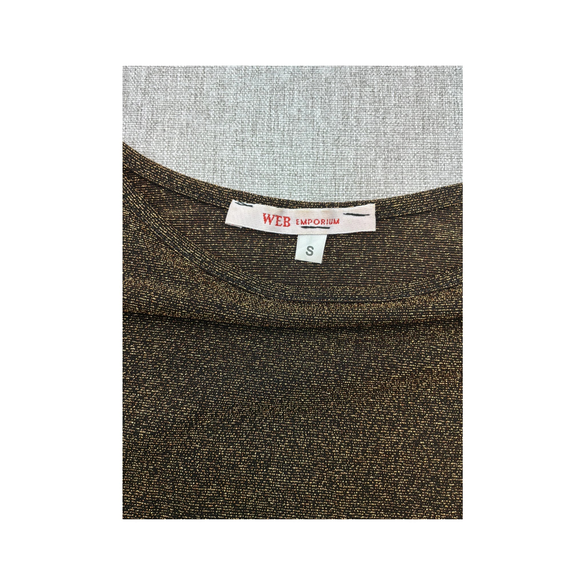 WEB Emporium Metallic Bronze Lurex Tank Top (repriced)